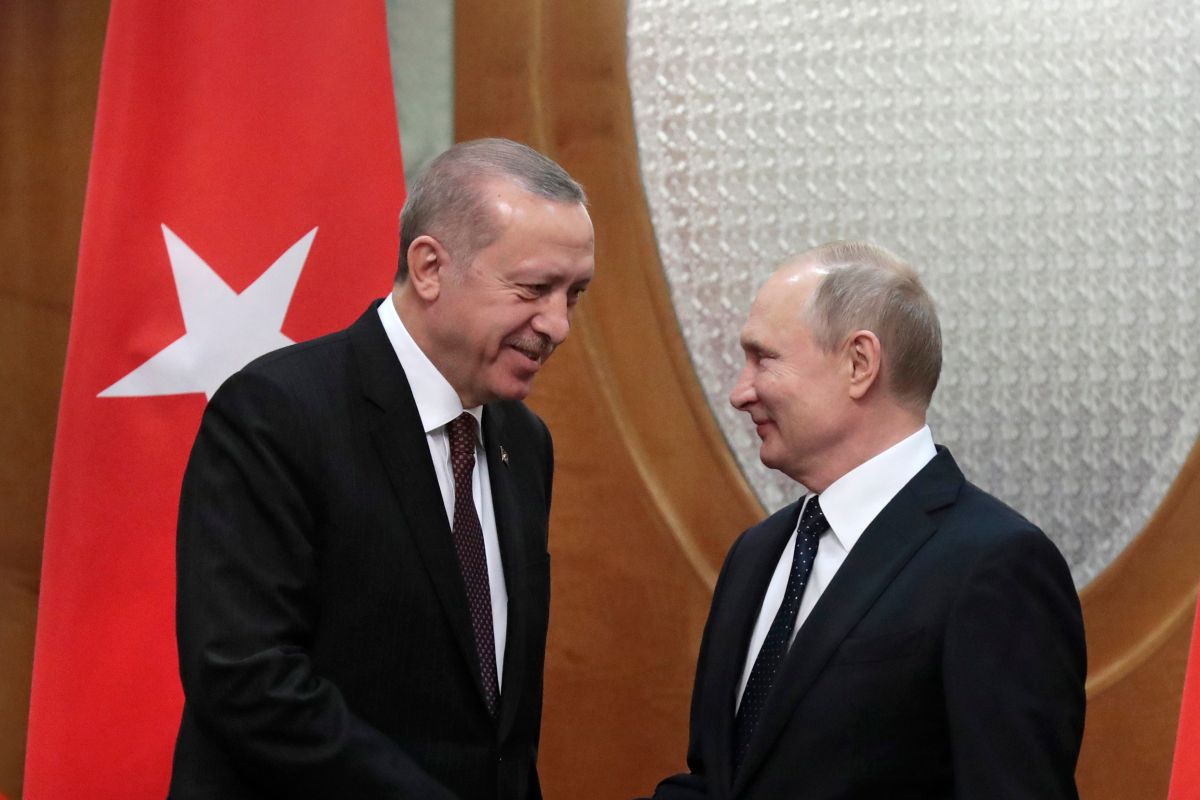 Erdogan, Putin 2019 Foto: Shutterstock, Alex Gakos